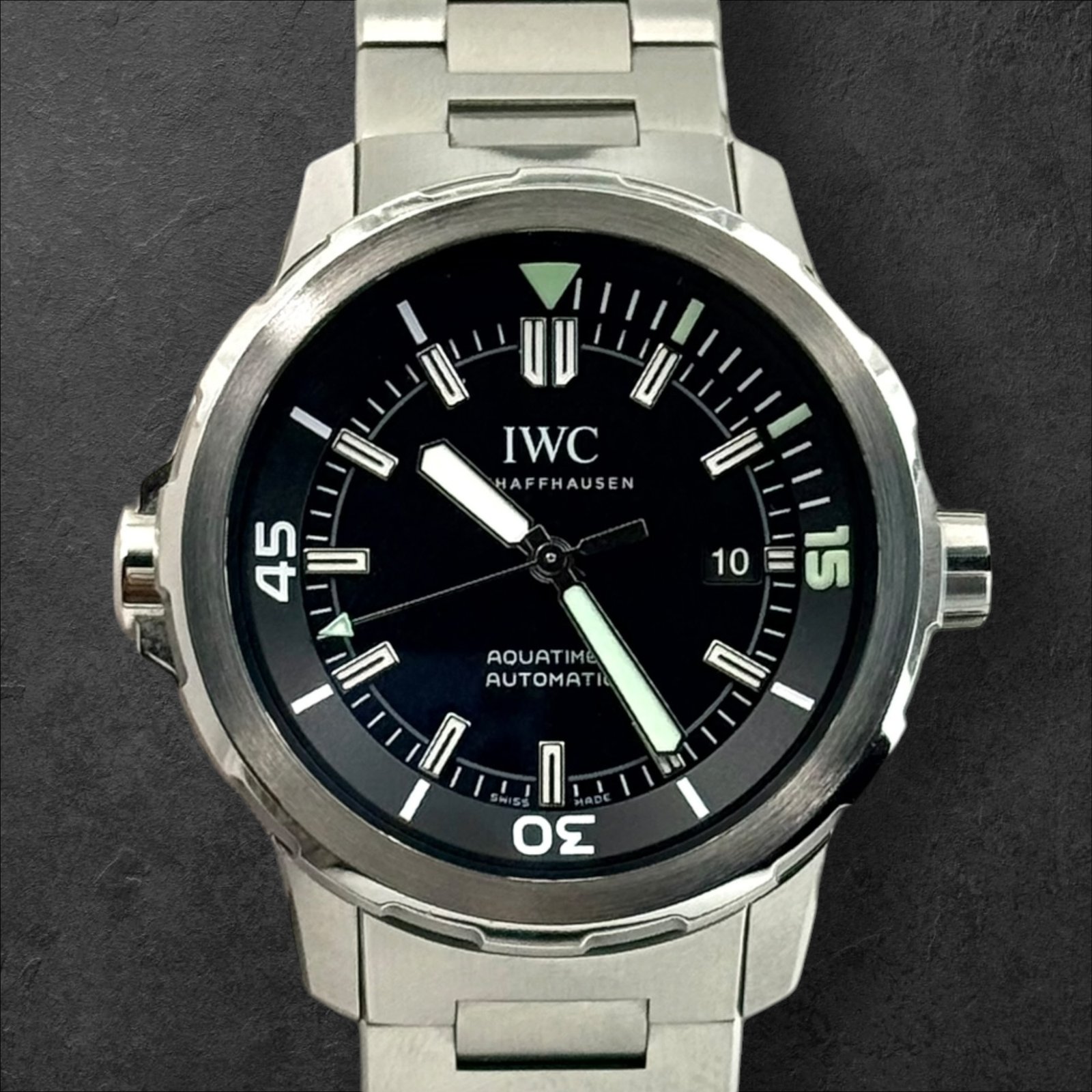 IWC Aquatimer Automatic Black Dial Steel Мъжки часовник
